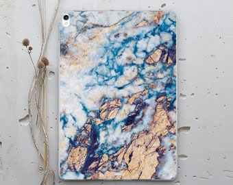 Blue Golden Marble iPad Case iPad 10.5 Case iPad Mini Case iPad Pro 11.4 iPad Pro 12.9 Sleeve iPad Stand Smart Case iPad Air 3 Stand WC1278