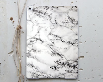 White Marble iPad 10.2 2019 Case Cracked Effect iPad 10.2 Case Art Stone iPad 10.2 Hard Case Tablet Protective Case iPad Gift Case WC4030