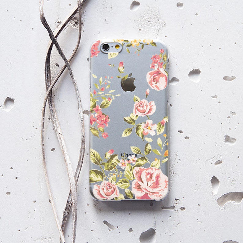 Floral iPhone XR Case Pink Roses iPhone 8 Plus Case iPhone XS Etsy