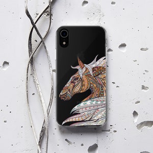 Horse iPhone XS Max Case iPhone X XR Pixel 3a Samsung Galaxy S8 Case iPhone XR Clear Case iPhone 6s Silicone iPhone 8 Case iPhone 7 WC1136 Bild 2