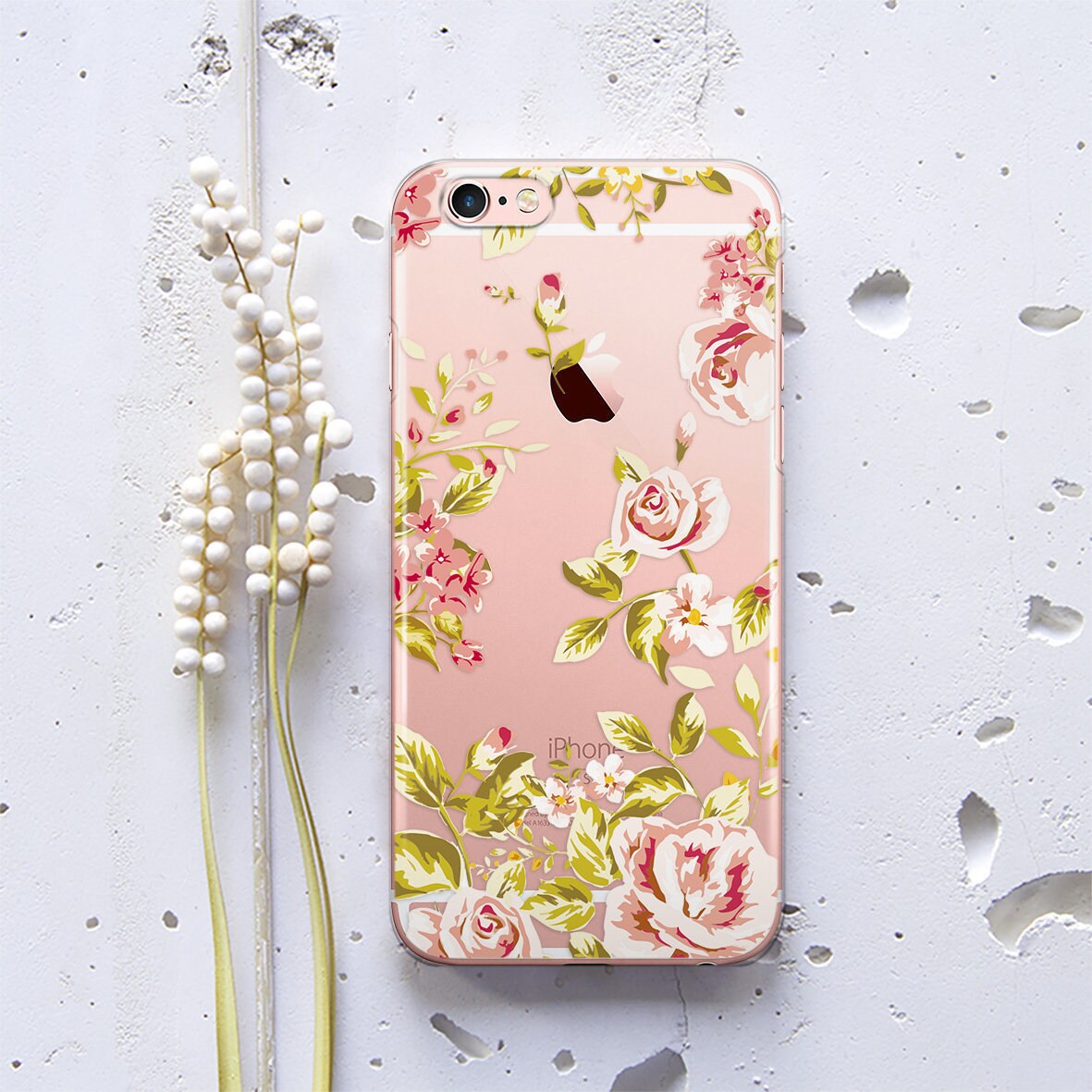 Floral iPhone XR Case Pink Roses iPhone 8 Plus Case iPhone XS Etsy