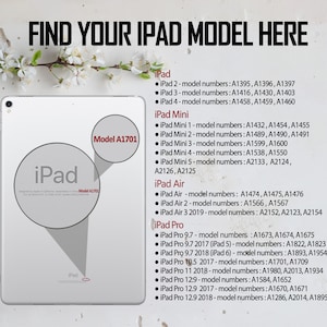 Bohemian Flowers Case 11 iPad Mini 4 Case iPad Pro 9.7 Case iPad 10.5 Cover iPad Pro 12.9 Case iPad Air 2 Case Smart Case iPad Air 3 WC4156 image 6
