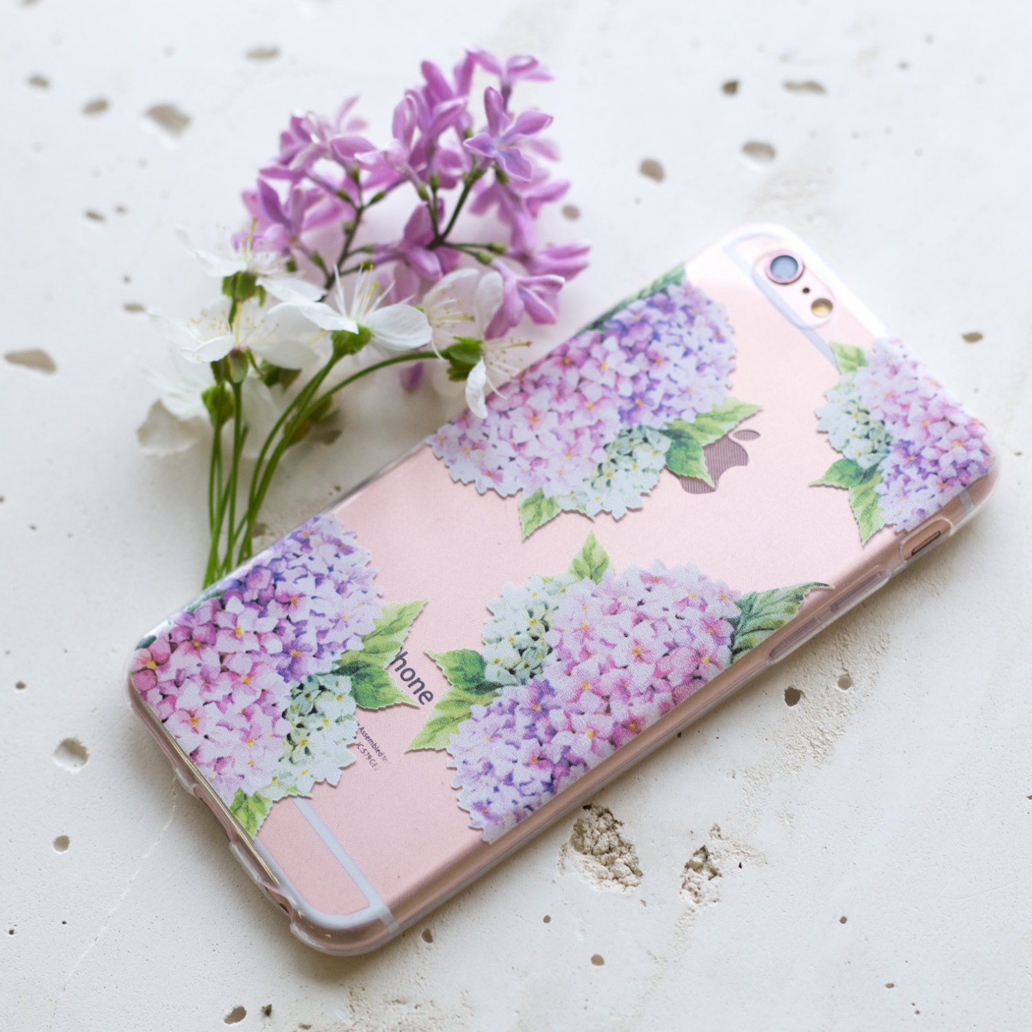 Floral iPhone 11 Case Clear Lavender Phone 11 Pro Max Case Etsy