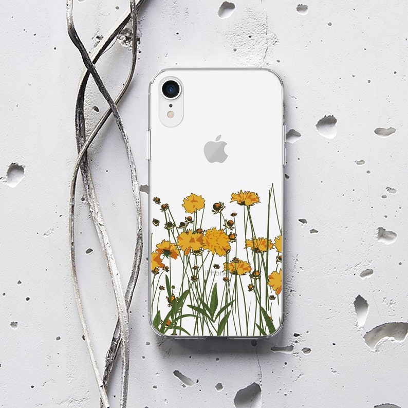 Clear Iphone 11 Pro Case Dandelion Iphone 11 Case Flower Etsy