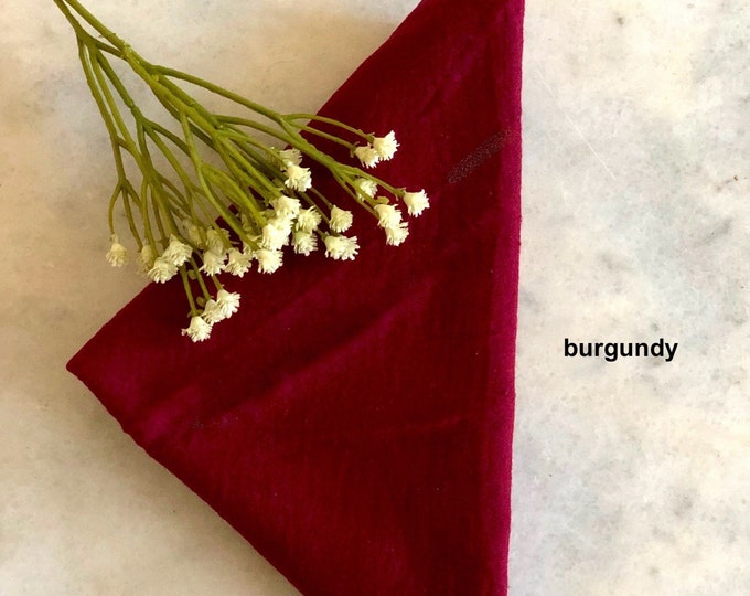 Gauze napkins, wedding decorations, table decor, cotton napkins, burgundy napkins, outdoor wedding, boho wedding, burgundy wedding decor