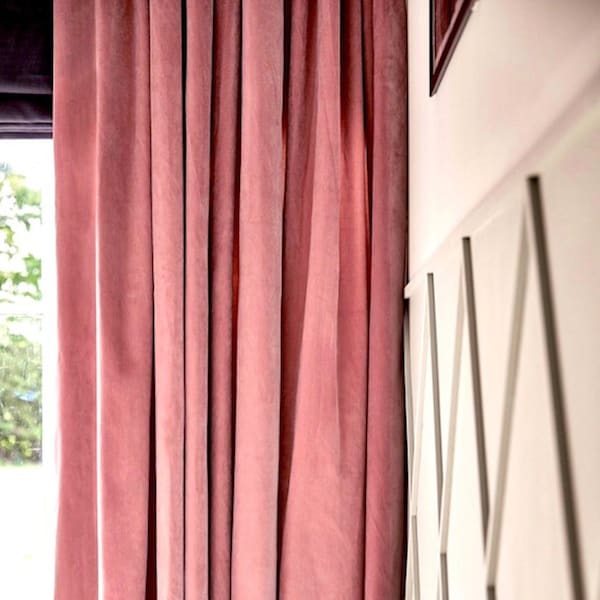 Velvet Curtains, Custom Window Curtain Panels, Curtain Panel, Nursery Curtains, Dining Room Curtains, Bedroom Curtain, Nursery Curtains Girl