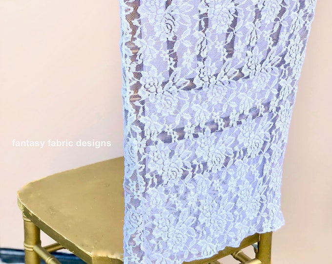 Lace Chair Cover, wedding decor, wedding, chair covers, chair sash, chiffon chair sash, wedding chair covers, chiavari chair cover, sash