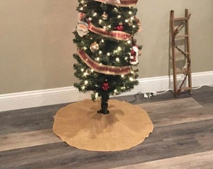 Tree skirt, Christmas tree skirt, tree skirt, burlap Christmas tree skirt, burlap tree skirt, Christmas decor, tree skirt, burlap, rustic