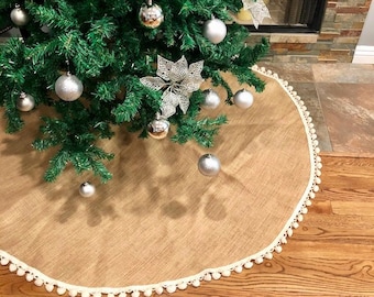 pom pom tree skirt christmas tree skirt tree skirt burlap christmas tree skirt burlap tree skirt christmas decor tree skirt burlap - Burlap Christmas Tree Skirt pom pom tree skirt christmas tree skirt tree skirt burlap christmas tree skirt burlap tree skirt christmas decor tree skirt burlap - Burlap Christmas Tree Skirt