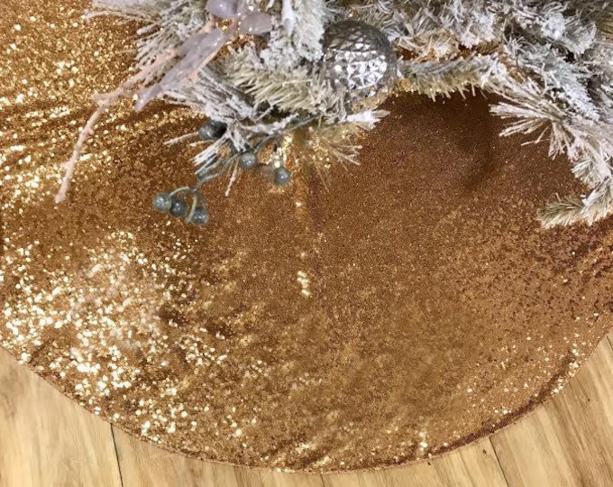 Gold Sequins Tree Skirt, Tree skirt, Christmas Tree Skirt, Sequin Christmas Tree Skirt, Christmas Decor, Home Decor, Sequin Tree Skirt, Xmas