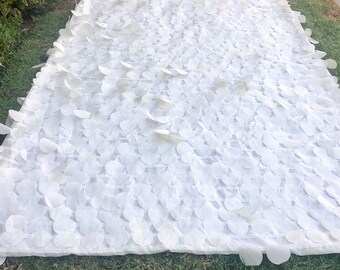 Rose petal aisle runner, White aisle runner, wedding aisle runner, ivory aisle runner, aisle runner wedding, blush, SALE, aisle runner