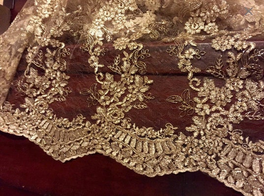 Gold Lace Tablecloth Gold Table Overlay Lace Table Overlay Table Overlay Table Runner