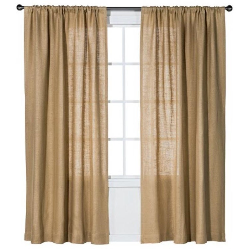Burlap curtain curtains burlap drapes drapery burlap Etsy