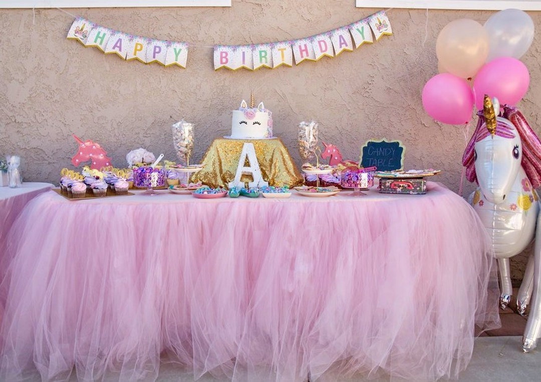 Tutu Tablecloth, Baby Shower Tablecloth, Wedding Tablecloth, Tulle