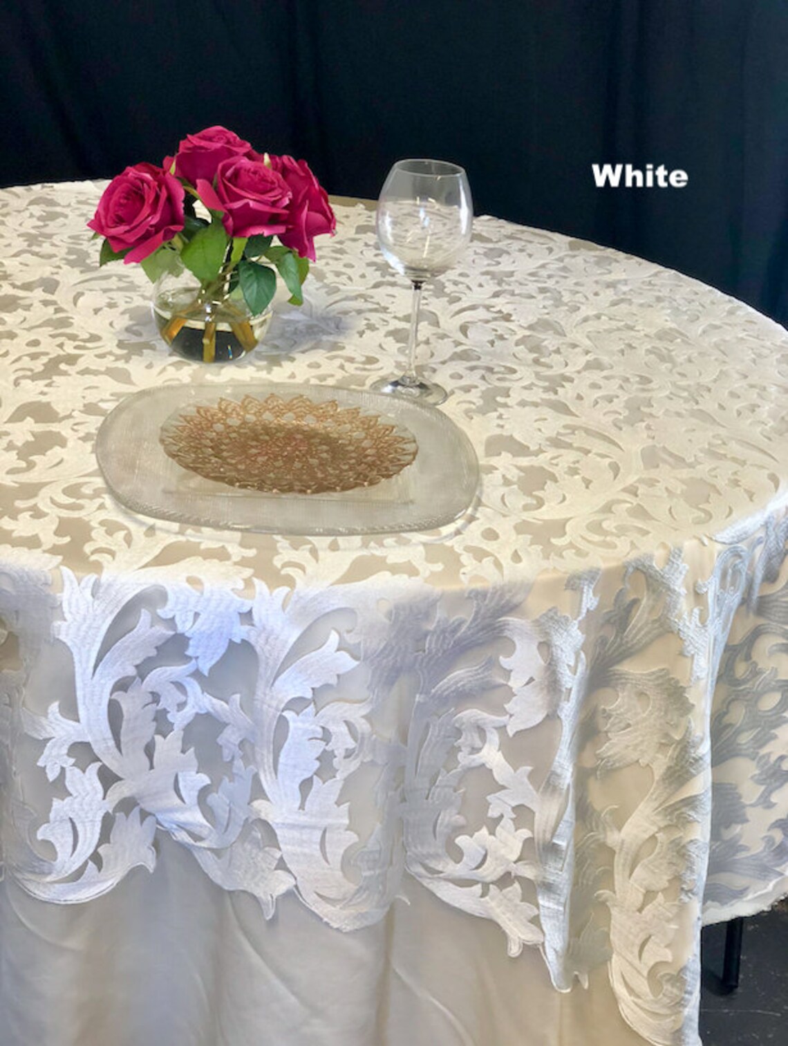 Lace Tablecloth Table Runner Table Overlay Wedding Etsy
