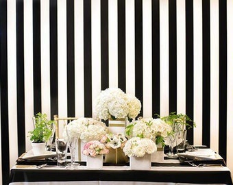 Graduation, Photo backdrops, striped photo backdrop, photo booth backdrop, black and white striped, cotton stripped, modern backdrop