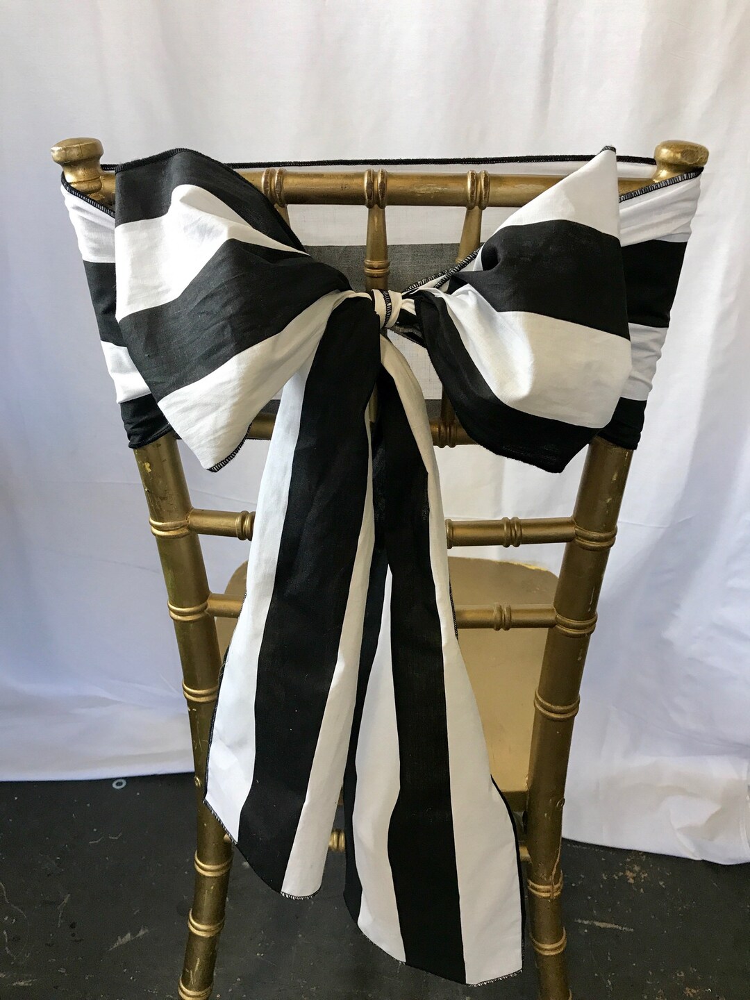 BULK 50, Wedding Chair Sash, Striped Chair Sash, Chair Sash, 50 BULK
