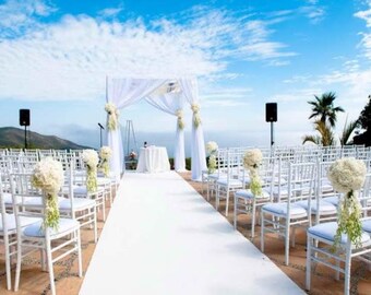 aisle runner, flocking runner, wedding aisle runner, white velvet, non slip aisle runner, wedding decor, glam wedding, ceremony, runner,