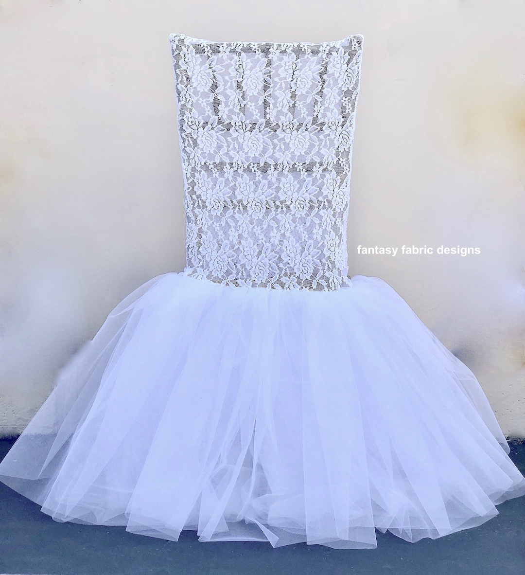 Lace Tutu Chiavari Chair Cover, Chair Cover, Wedding, Baby Shower