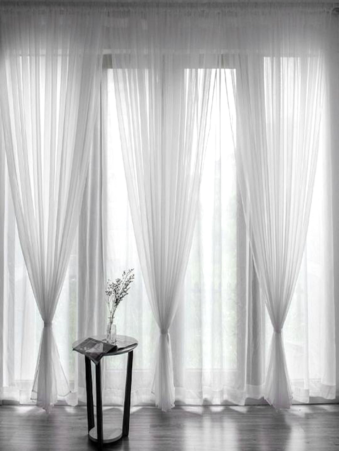 Voile Curtains Custom Window Curtain Panels Curtain Panels | Etsy Canada
