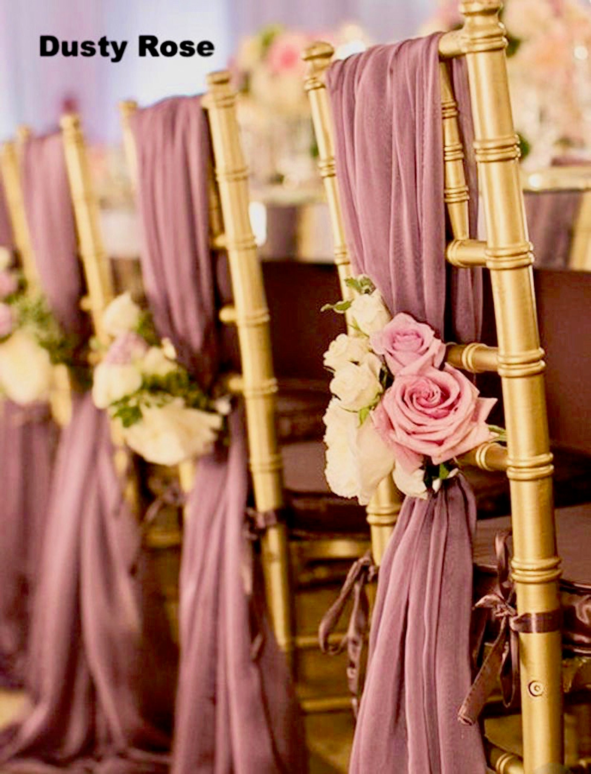 Rose Gold Chair Sash 