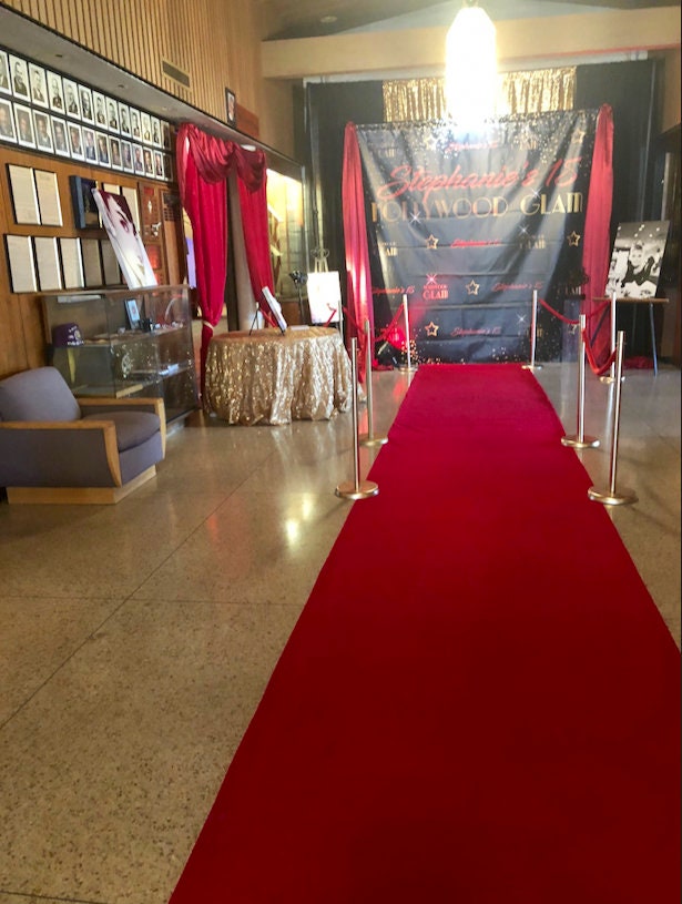 Alfombra roja para pasillo para eventos (3 pies de ancho x 10 pies de  largo, rojo)