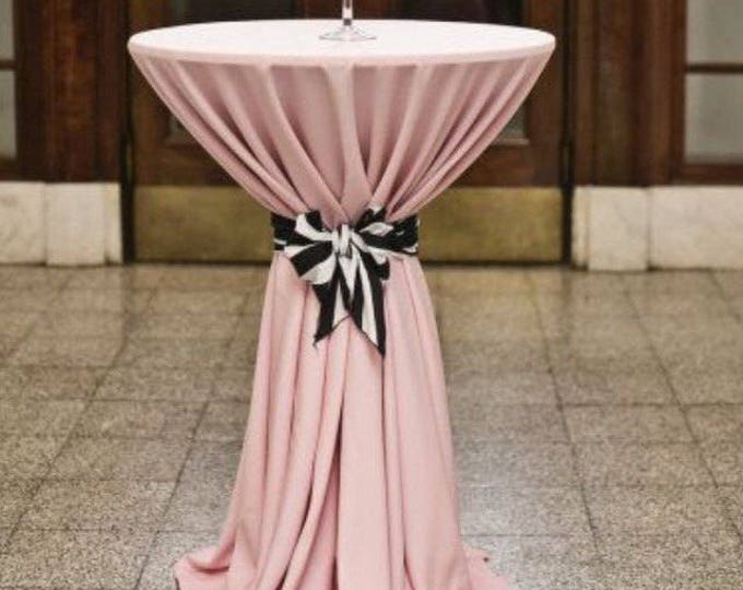 Blush lamour satin tablecloth, table overlay, wedding tablecloth, bridal, baby shower, all colors and sizes available