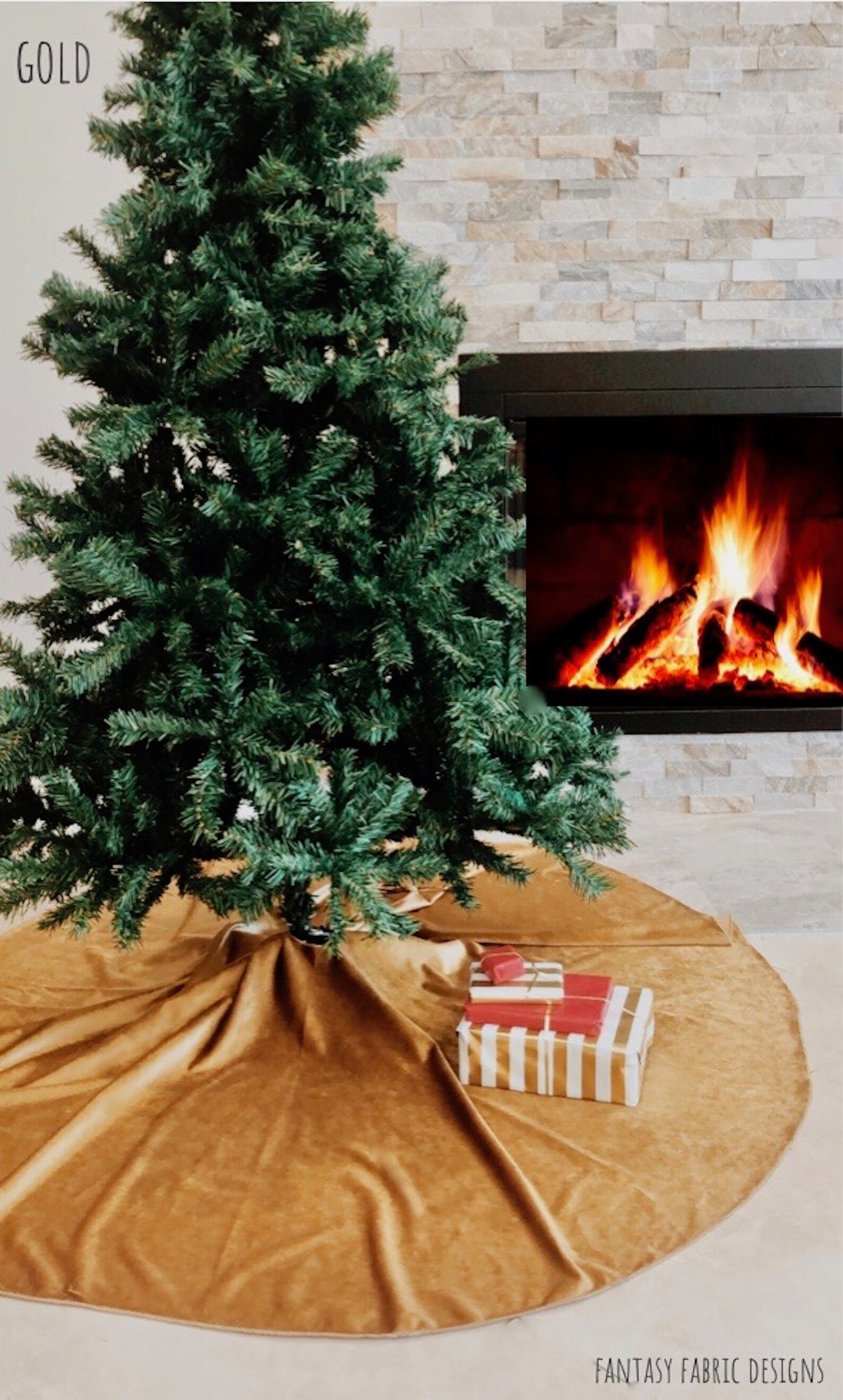 White Velvet Tree Skirt 