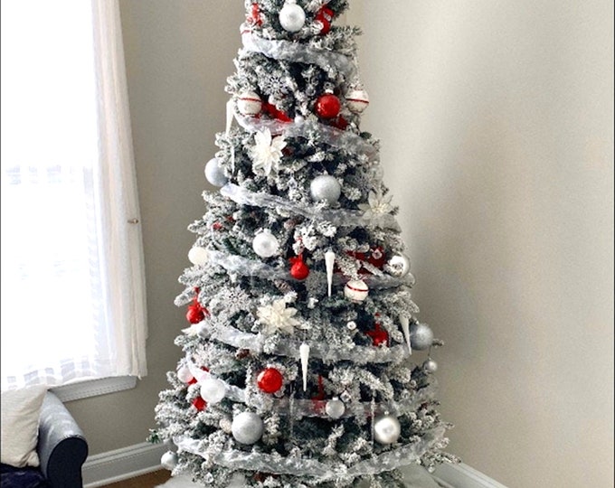 White fur tree skirt, Christmas tree skirt, white fur tree skirt, fur tree skirt, white Christmas tree skirt, Christmas decor, home decor