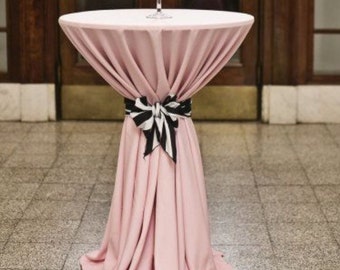 Blush Tischdecke, Blush Lamour Satin Tischdecke, Tischdecke, Braut, Baby Shower, Tischdecke, verschiedene Farben, Satin, Hochzeitsdeko