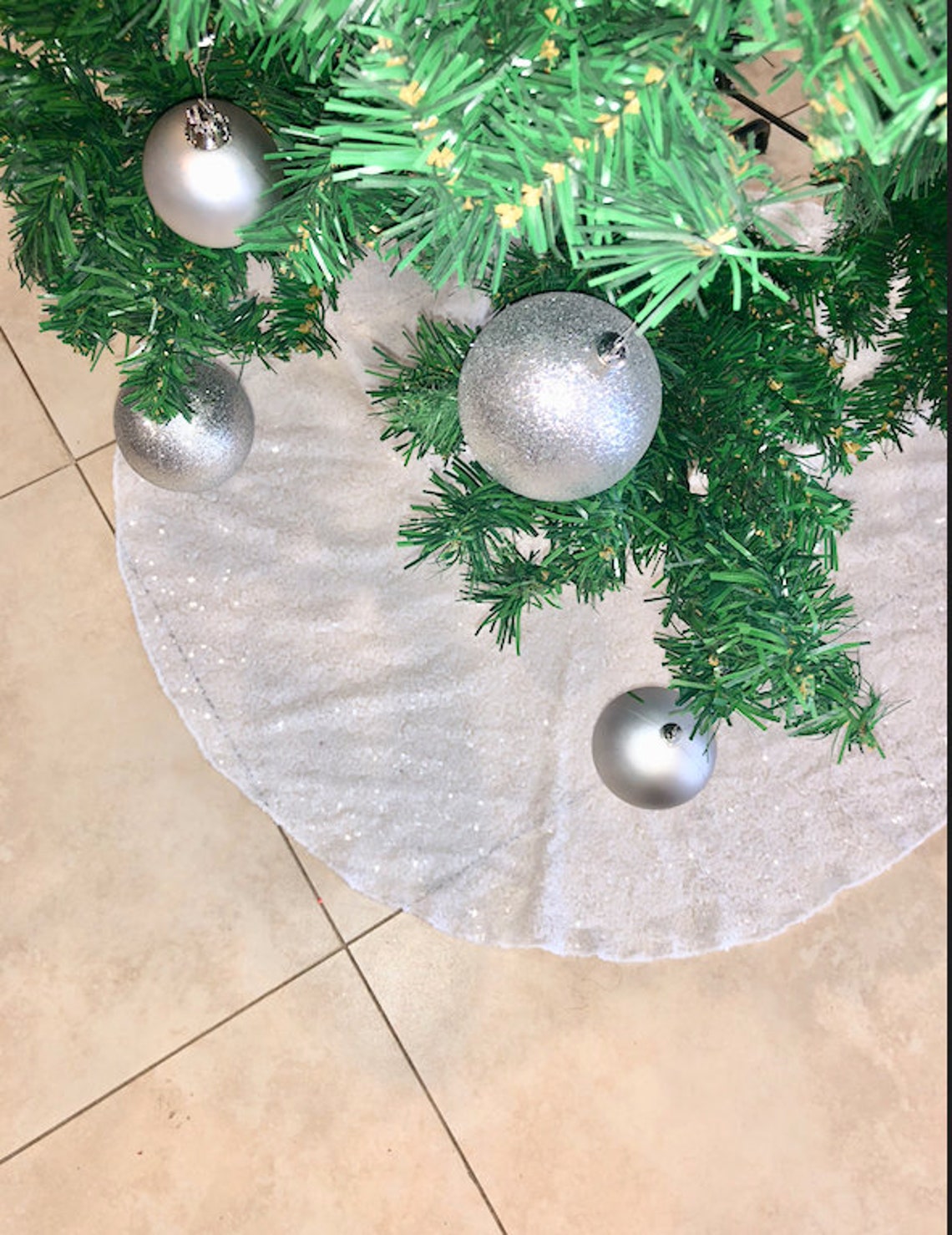 Gold Sequins Tree Skirt Tree Skirt Christmas Tree Skirt Etsy