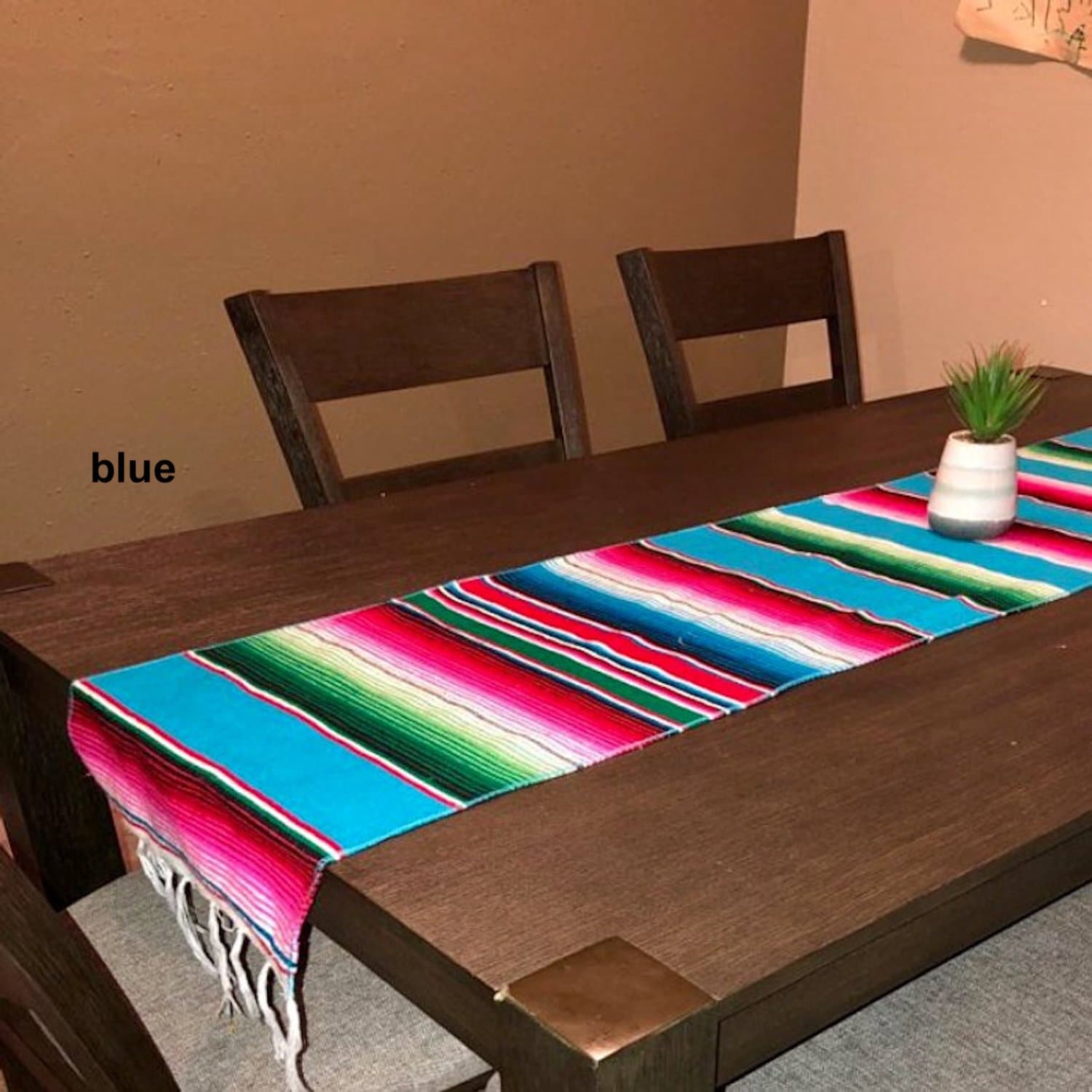 Serape, table runner, Mexican table runner, bohemian decor, fiesta