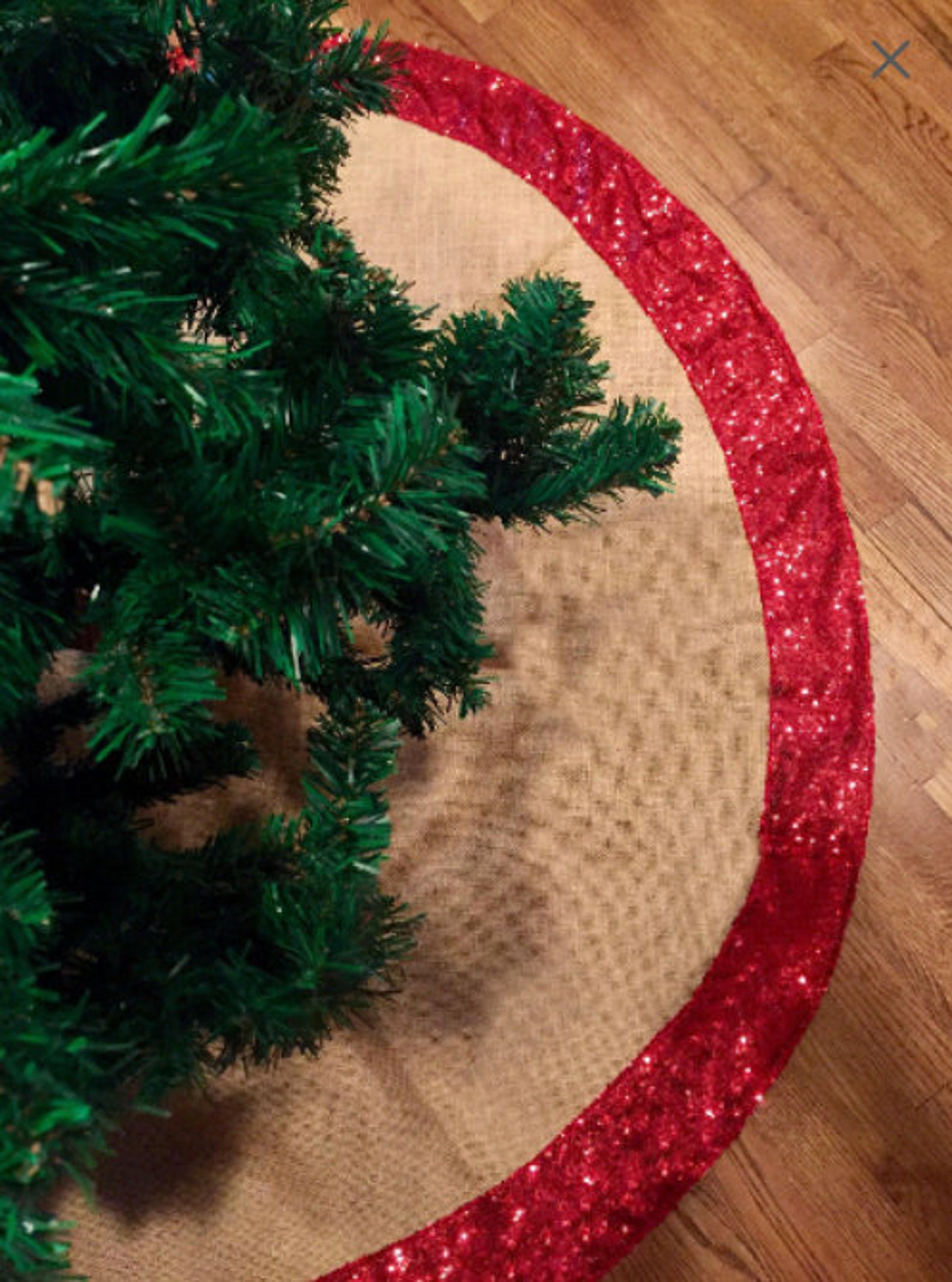 Silver Sequin Tree Skirt 