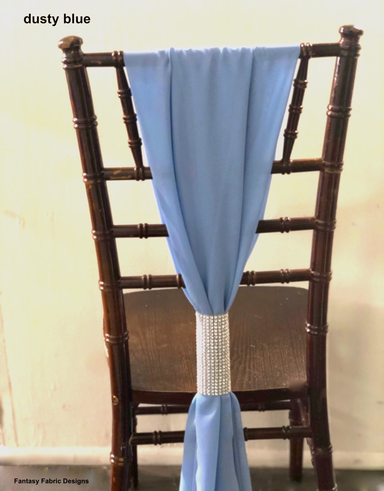 SALE 50 Chiffon Sashes, Chair Sash, White Chiffon Chiavari Chair Cover ...