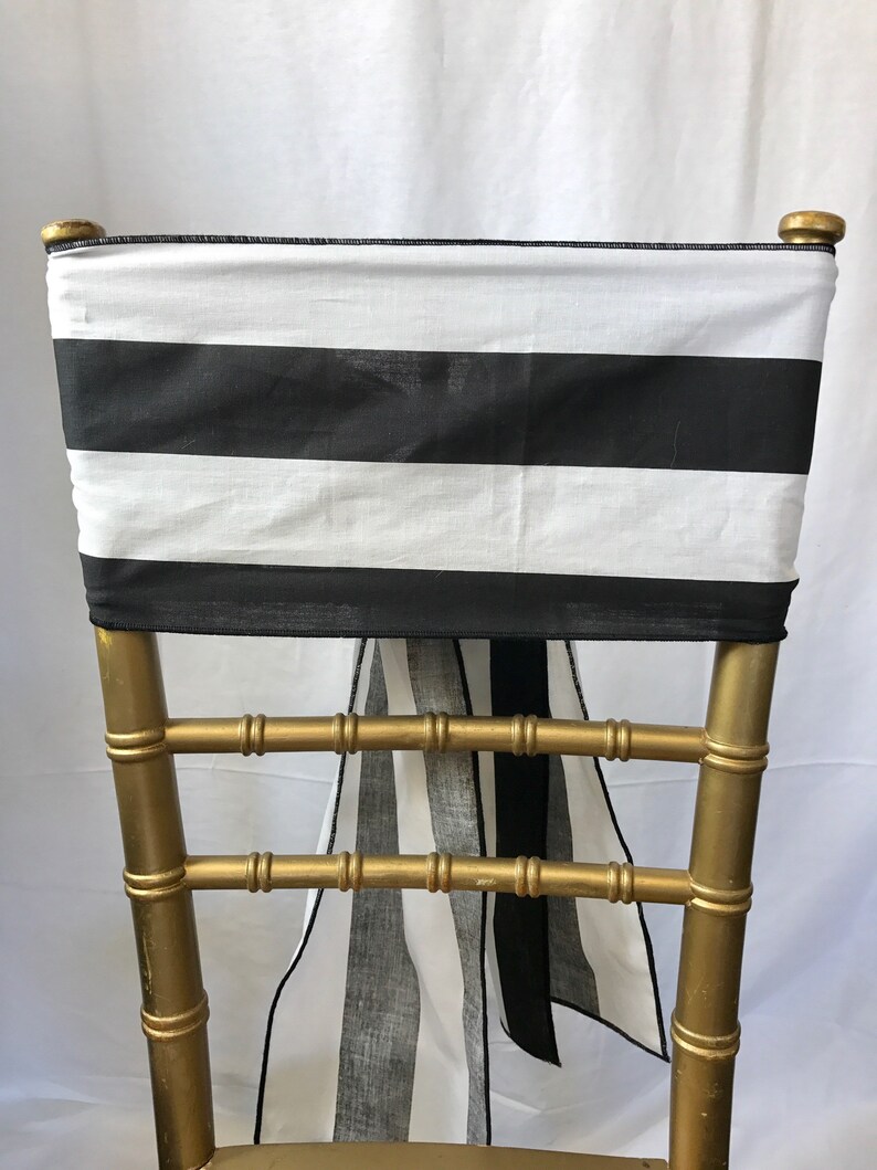 SALE BULK 50 Wedding Chair Sash Striped Chair Sash Chair Etsy