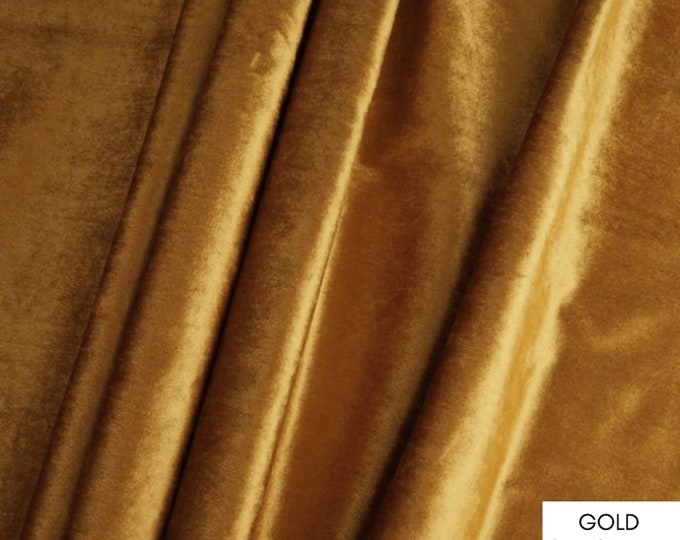 Fabric by the Yard, Velvet Fabric, Velvet Yardage, Per Yard, Fabric Per Yard, Gold Velvet, Blue Velvet, Black Velvet White Velvet Upholstery