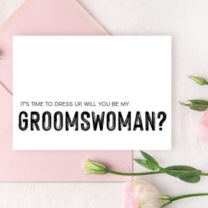 Vuoi essere la mia testimone di nozze? Biglietto di auguri per il giorno delle nozze, idee regalo per damigelle d'onore, invito per proposta di matrimonio, regali per la festa dello sposo, testimone di nozze