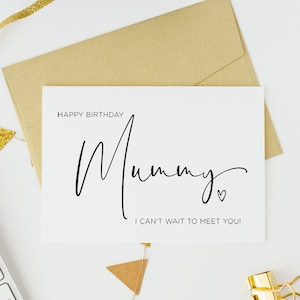 Buon compleanno mamma, carta dal pancione, nuova mamma carta, madre per essere carta di giorno di compleanno, carta di gravidanza, regalo mamma, carte carine, cuore