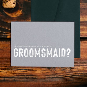 Tarjeta para el día de la boda con la frase ¿Serás mi padrino de boda?, ideas para regalos de dama de honor, tarjeta de propuesta para la fiesta de bodas, regalos para la fiesta del novio, invitación para la fiesta nupcial