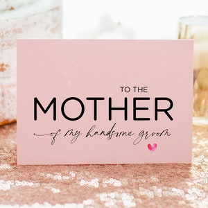 Mother of the Groom Gifts, Parents in Law Gift, Brides Parents, Mom Dad In Law Card, Wedding Gift New In Laws, To Mother in Law Wedding Day