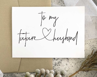 Card From Bride to Groom, To My Future Husband Card, Gift For Groom, To My Groom Card, Wedding Day Card, For Fiance