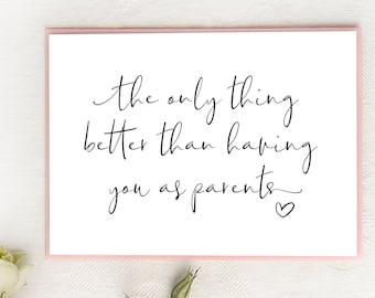 Pregnancy Announcement Card for Parents, Pregnancy Reveal Card for Mom and Dad, You're Going to be Grandparents To Be Gift Mother and Father