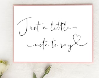 Cute Pregnancy Announcement Card for Parents, Pregnancy Reveal Cards for Family, You're Going to be Grandparents, Just a Little Note to Say