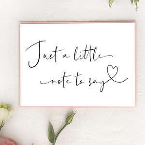 Cute Pregnancy Announcement Card for Parents, Pregnancy Reveal Cards for Family, You're Going to be Grandparents, Just a Little Note to Say