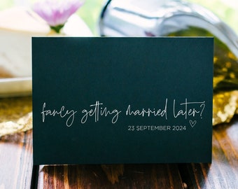 Linda tarjeta de boda para mi novio, me gustaría casarme más tarde, esposo el día de la boda, regalo para el futuro novio, para el novio de la novia, futura esposa