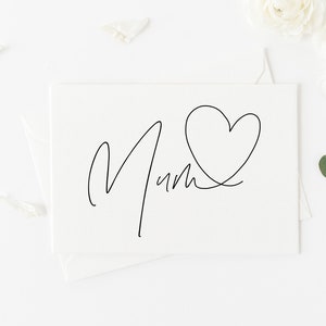 Mothers Day Gift, Mothers Day Card, Mothers Day Present, Elegant Gifts, Mums Day Card, For Mothers Day, Mothers gift, Heart Keepsake Cards