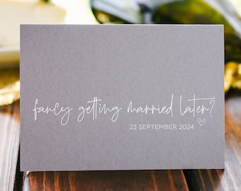Linda tarjeta de boda para mi novio, me gustaría casarme más tarde, esposo el día de la boda, regalo para el futuro novio, para el novio de la novia, futura esposa
