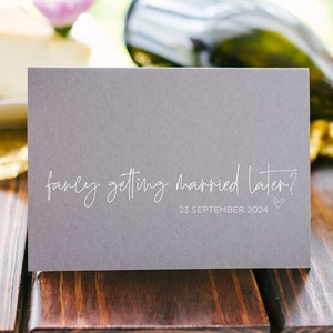 Linda tarjeta de boda para mi novio, me gustaría casarme más tarde, esposo el día de la boda, regalo para el futuro novio, para el novio de la novia, futura esposa