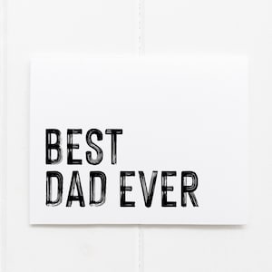 Beste vader ooit Vaderdagkaart van dochter, vaderkaart, cadeau nieuwe vader, vaders verjaardag van zoon, voor hem, kaart voor echtgenoot van mannelijke vrouw
