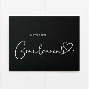 Carte d'annonce de grossesse des meilleurs grands-parents noirs, la grossesse révèle que vous allez être promu arrière-grands-parents pour être un cadeau, attendant